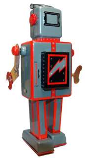 Robot Tin Toy Windup Giant Easelback Marx Repro  