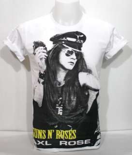AXL ROSE T Shirt Guns & Roses Song Greatest Punk Hard Heavy Metal Rock 