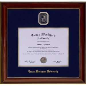 Texas Wesleyan Designer Diploma Frame 