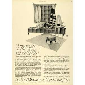  1928 Ad Demand Lesher Mohairs Draperies Fabric Living Room 