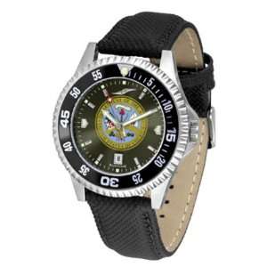  US Army Competitor AnoChrome Mens Watch with Nylon/Leather Band 