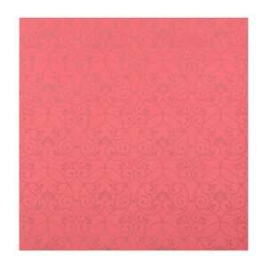   Friends Forever JE3556 Glitter Scroll Pre pasted Wallpaper, Dark Pink