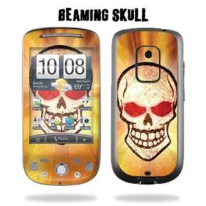   Skin Decal for HTC HERO   Beaming Skull: Cell Phones & Accessories