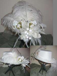 BRIDAL VICTORIAN LADIES OLD WEST TOURING TOP HAT  