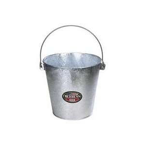  GALVANIZED HOT DIPPED STABLE PAIL, Color STEEL; Size 22 