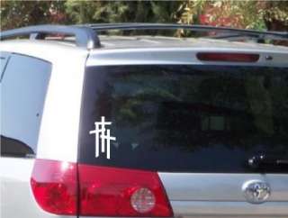 Cross Christian Vinyl Decal Bumper Sticker Car Window  