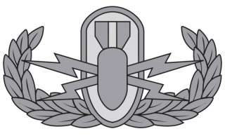 Basic Explosive Ordnance Disposal (EOD) Badge Decal  