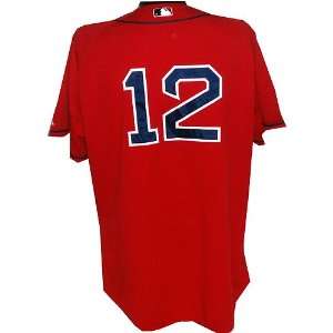  Jed Lowrie #12 2008 Red Sox End of Season Game Used Red 
