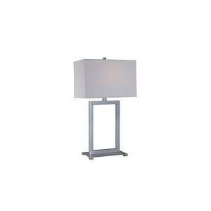  Lite Source LS 20749SILV Lucero 1 Light Silver Table Lamp 