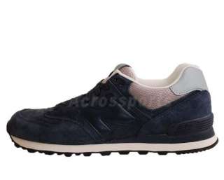 New Balance ML574 LNT D Dark Blue Grey Suede Encape Mens Casual Shoes 