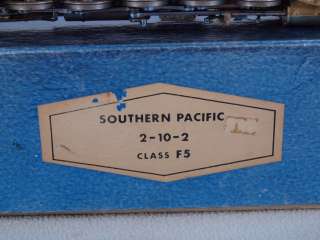 Balboa/KTM HO Brass Southern Pacific SP 2 10 2 Class F5 NO TENDER 