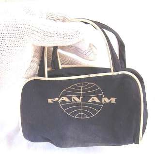 VERY SMALL PAN AM BAG    tote toiletries   PanAm Pan American  