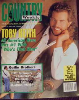 Rare Find! TOBY KEITH Covers Out Of Print Issue 1994  