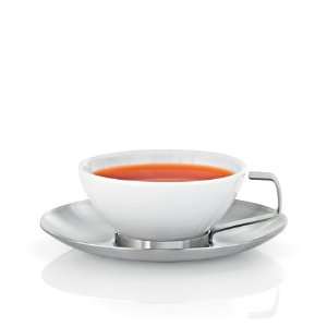  Blomus Pura Tea Cup/ Saucer: Home & Kitchen
