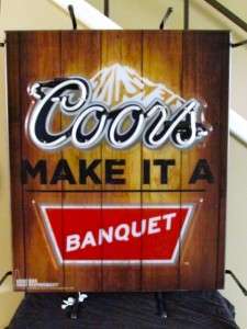 Coors Original Banquet Neon Beer Sign Bar Light NEW RARE!! logo 