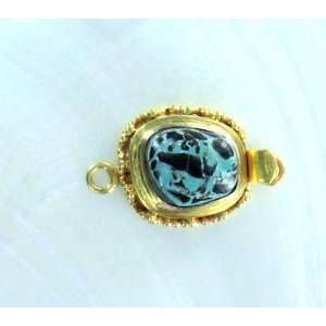   AAA SOLID 18K GOLD CARICO LAKE TURQUOISE CLASP #2!~: Everything Else
