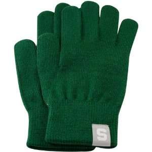   Michigan State Spartans Ladies Green Knit Gloves