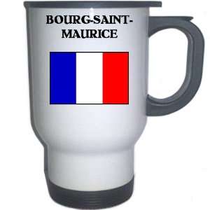  France   BOURG SAINT MAURICE White Stainless Steel Mug 