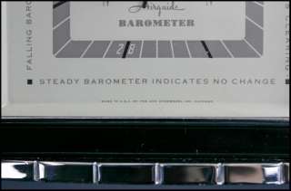 Barometer Fee & Stemwedel Machine Age Art Deco Chrome & tested Black 