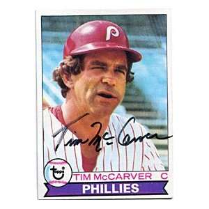 Tim McCarver Autographed/Signed 1979 Topps Card