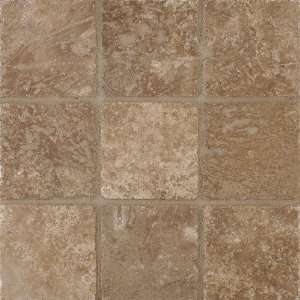  Arizona Tile 4 by 4 Inch Tumbled Travertine Tile, Mexican 