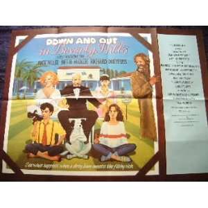 Down and Out In Beverly Hills   Bette Midler   Original Movie Poster 