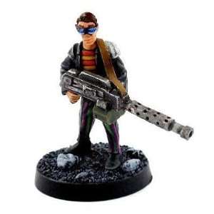  Judge Dredd 28mm Miniatures: Punk with Heavy Spit Gun 