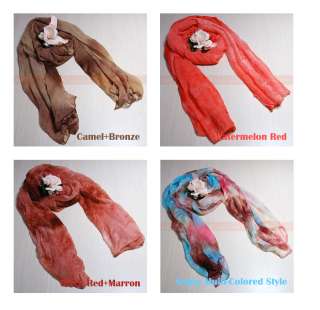 Handmade Tie Dye Women Scarf Neck Shawl Wrap Neckerchief Stole BOHO 