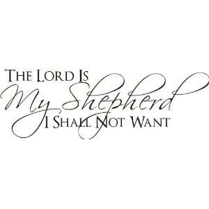  The Lord is my Shepherd I shall not want Bible Verse Vinyl 