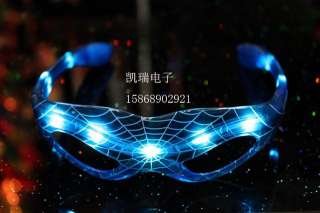 Spider Man LED Flashing Shades Light Up Glasses DJ  