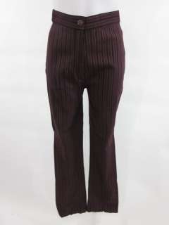 BAZAR DE CHRISTIAN LACROIX Purple Gold Striped Pants Slacks Sz 38