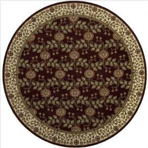    8 0 x 8 0 Round NOUVEAU NV 10 BURGUNDY Furniture & Decor