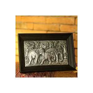  Repousse panel, Elephant Family