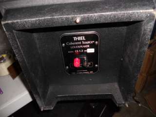 Pair of THIEL CS 1.2 Speakers CS1.2   Rare Made in USA   Consecutive 