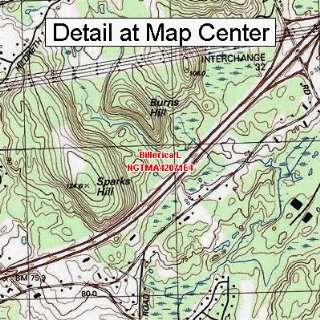 USGS Topographic Quadrangle Map   Billerica L, Massachusetts (Folded 