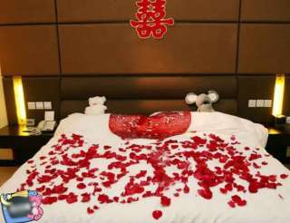 NWE 144PCS silk rose flower petals wedding decor gift  