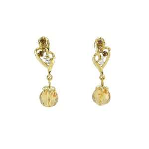  Crystal Billows Earrings (Amber) Jewelry
