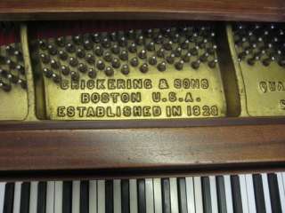 Chickering & Sons Boston USA Established in 1823 Quarter Grand Piano 