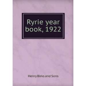  Ryrie year book, 1922 Henry Birks and Sons Books