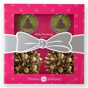    Phillips HOLIDAY SNAPs Jingle Bells & Jeweled TREE 2 SET Gift Box