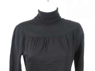 MAYA Black Fitted Long Sleeve Turtle Neck Sweater Sz S  