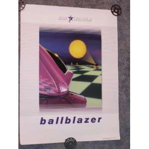   1984 LucasArts Ballblazer Atari Computer Game Poster 