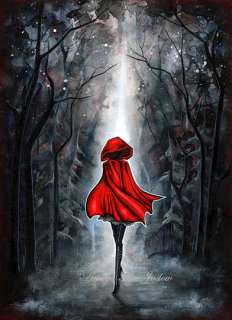 Little Red Riding Hood~Dark Fairy Tale Fantasy Painting  
