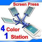   color 1 station silk screen printing press printer DIY shirt printing