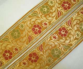 , jacquard trim is traditionally woven in the Indian city of Benares 