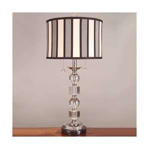  Dale Tiffany GT701203 Electra Table Lamp, Brushed Nickel 