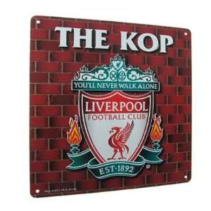  Liverpool FC. The Kop Metal Sign: Sports & Outdoors