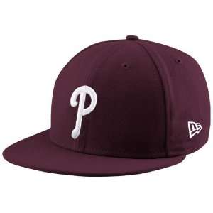  New Era Philadelphia Phillies Maroon League 59FIFTY Fitted Hat 