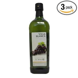 Villa Blanca Grape Seed Oil, 34 Ounce (Pack of 3)  Grocery 