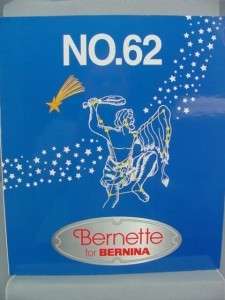 Bernette for Bernina No. 62 Embroidery Designs  